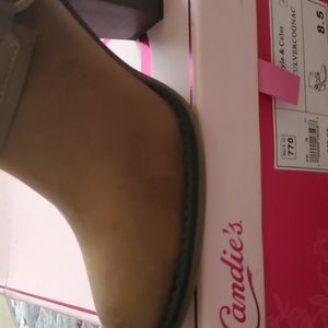 Candie's Bootie 8.5 Cognac brown
